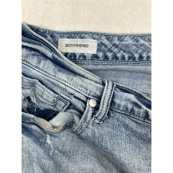 Torrid Jeans Womens 18 Plus Blue Denim Distressed Tapered‎ Leg - Picture 4 of 9